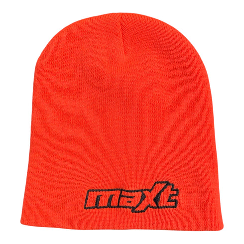 MAXT Logo Orange 8.5" Uncuffed Knit Beanie