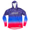 Sport Hoodie (Shoodie) – Blue / Pink Topographic