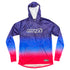Sport Hoodie (Shoodie) – Blue / Pink Topographic