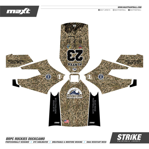 Blue Ridge Paintball Club Duck Camo - Strike Paintball Jersey