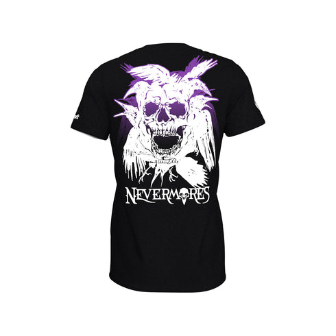 NEVERMORES Raven Skull Tech Tee