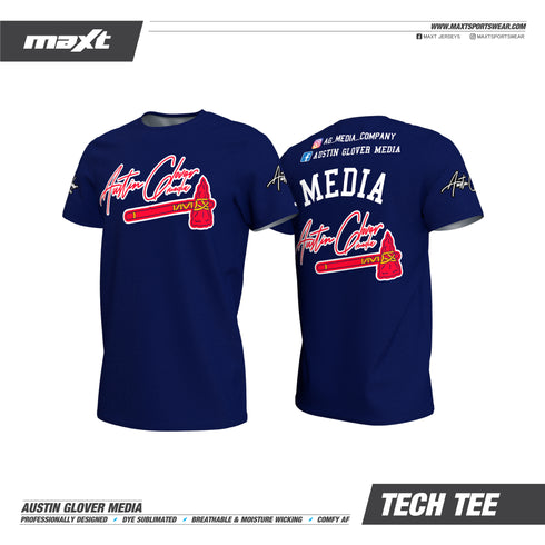 Austin Glover Media - Atlanta Brave - Maxt Tech Tee