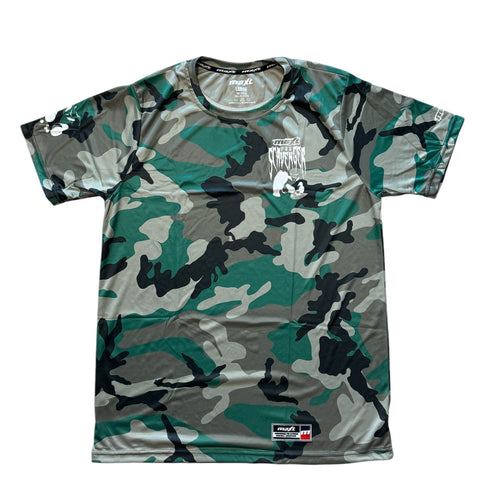 Pod Scavenger Tech Tee - Win the Pod War Woodland Camo