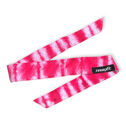 Pink Tie Dye Stripes Paintball Headband