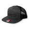 Richardson 168 Hat 7-Panel Trucker Cap - Charcoal/Black