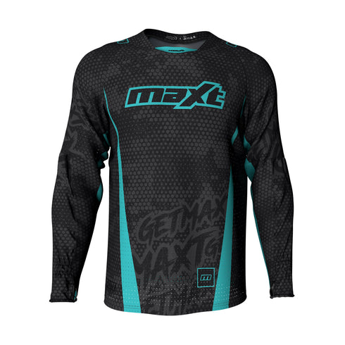 Strike Paintball Jersey - Maxt Victory - Teal/Black