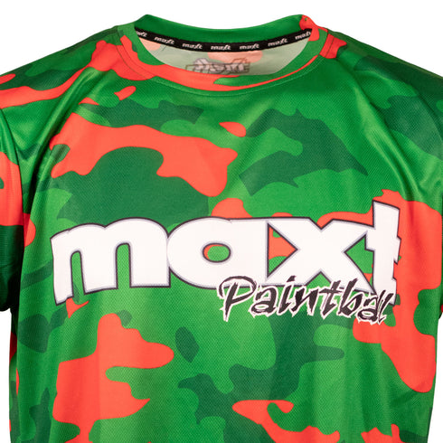 Tech Tee - Maxt Paintball Loko Camo Green