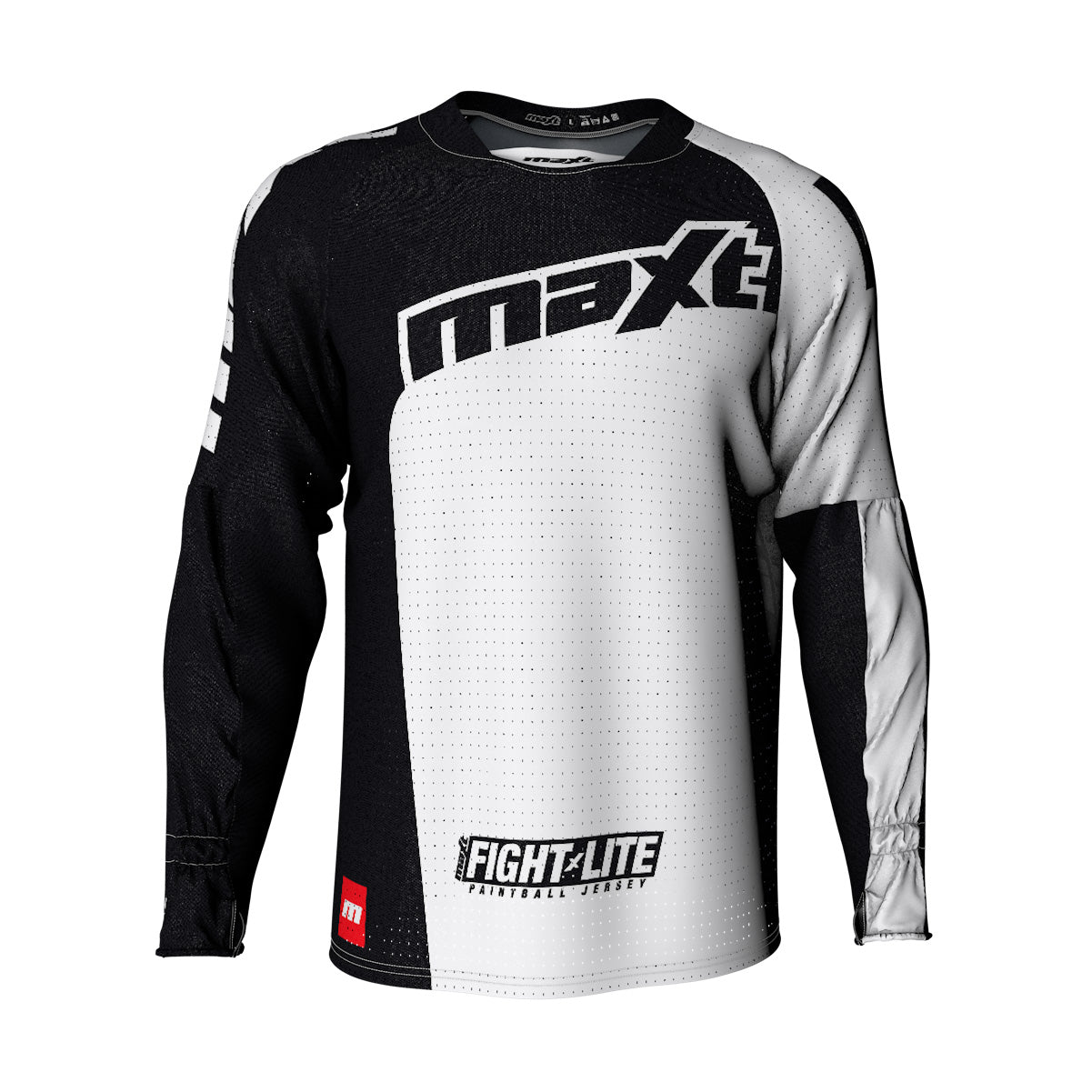 X1 Custom Red Black White Sublimated Paintball Team Jerseys
